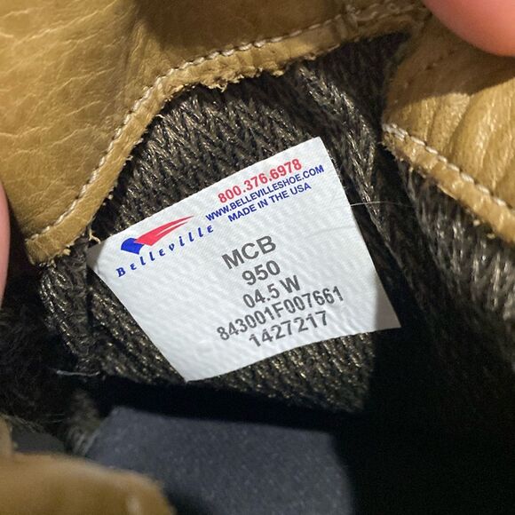 Belleville Mountain Combat Hiking Boots MCB950 Vibram Sole Gortex Men’s 4.5 Wide - Picture 10 of 13